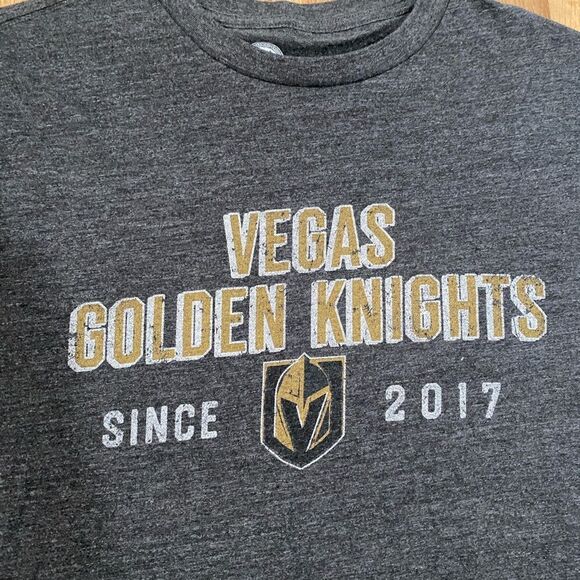 VGK Tee - NHL - Vegas Golden Knights Hockey T-shirt Gray size men’s medium - Picture 3 of 6